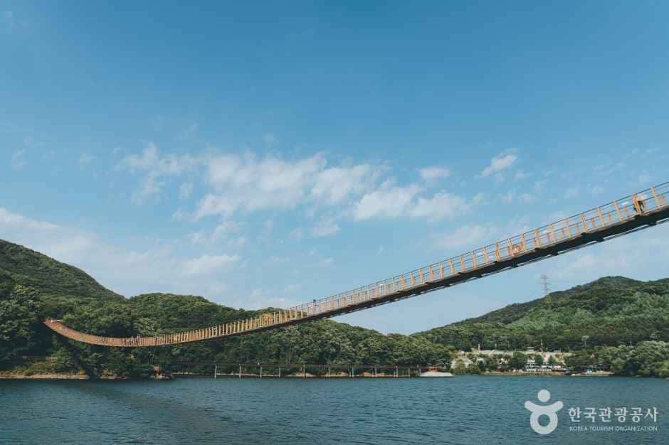 마장호수 출렁다리 — 반려동물 동반 관광지